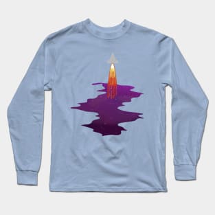 Rocket in space Long Sleeve T-Shirt